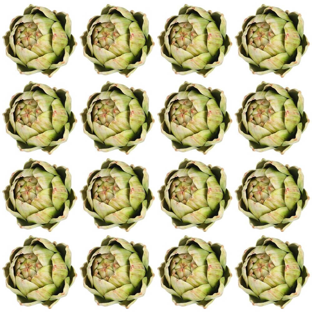 1015 16 Pcs Green Artificial Artichokes Vegetables and Fruits for Summer